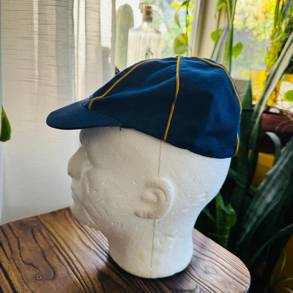 Vintage Cub‎ Scouts Blue Yellow Embellished Cap Hat Boys Youth